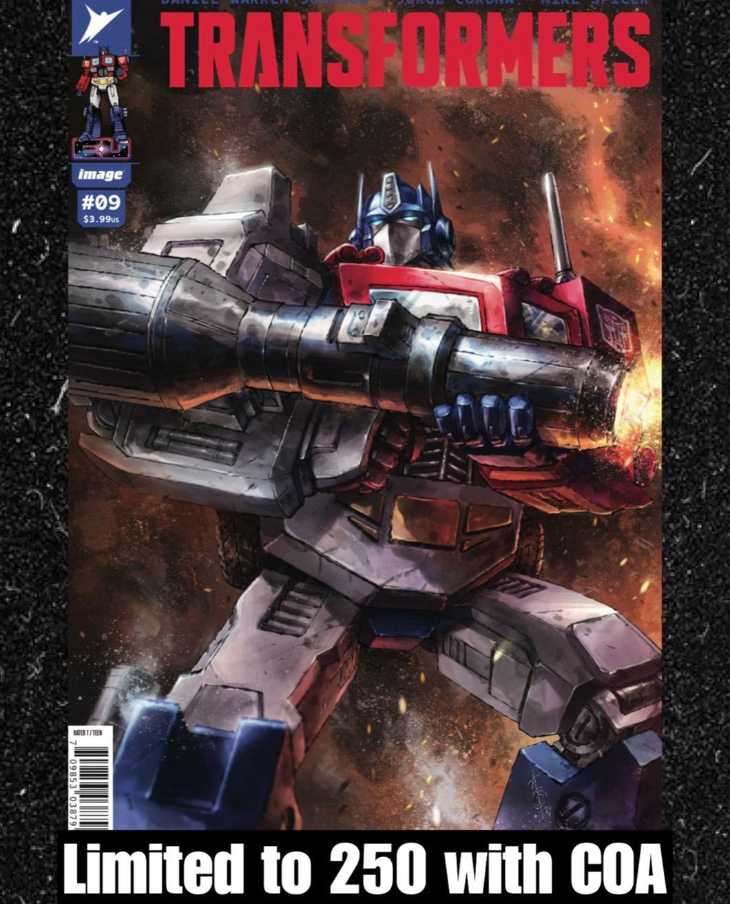 TRANSFORMERS #9 Alan Quah Trade Exclusive ltd 250 copies with COA