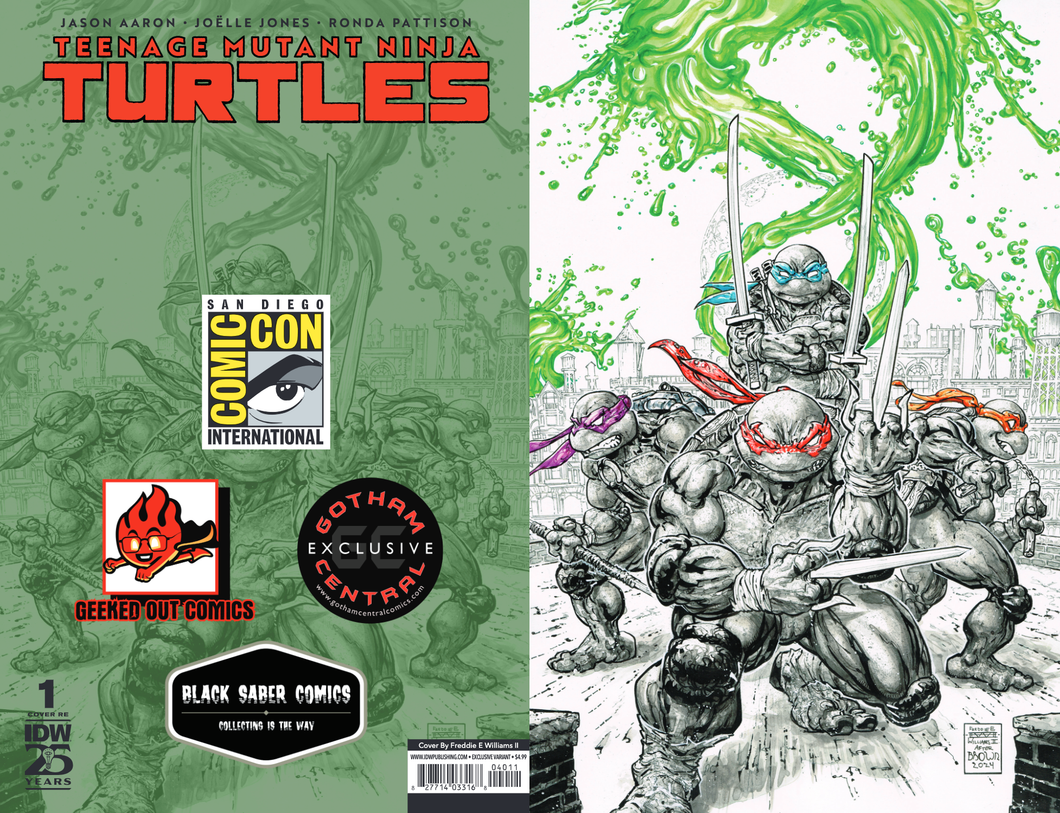 Teenage Mutant Ninja Turtles (2024) #1 Variant Freddie Williams ltd to 600 SDCC exclusive